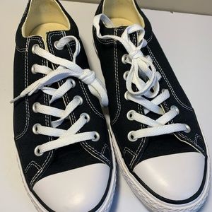 UNISEX CONVERSE SNEAKERS ALL STAR BLACK WOMEN'S SIZE 10 MEN SIZE 8 STYLE 140050F